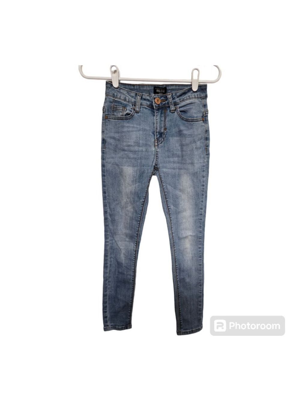 Iris Jeans Women's Low Rise Skinny Jeans Size 0 Medium Wash Blue Stretch Y2K